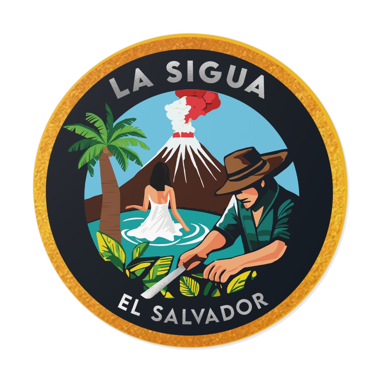 Vinyl Stickers - La Sigua Logo (Blue)